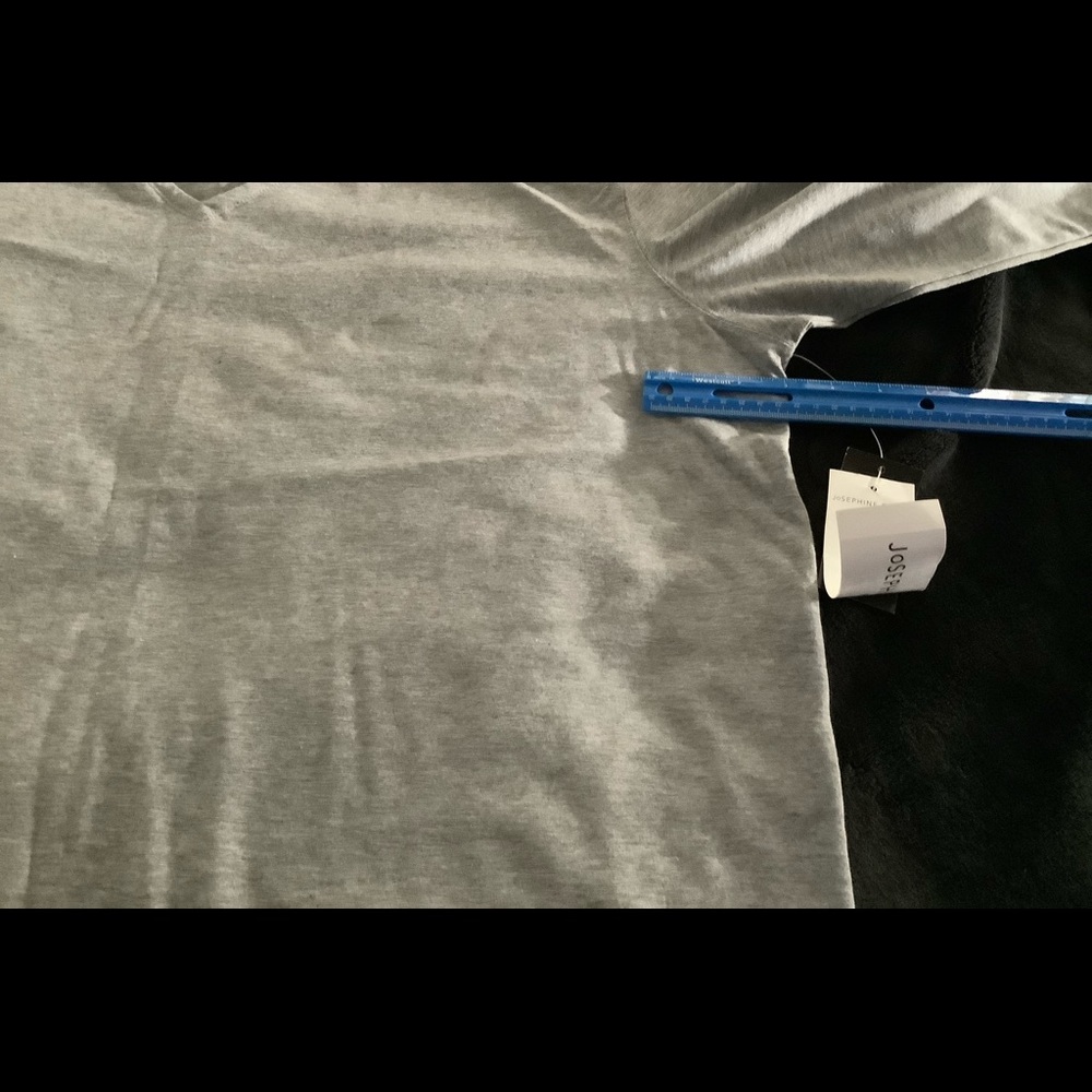 Josephine Chaus W grey stretchshirt sz3 - Picture 7 of 8